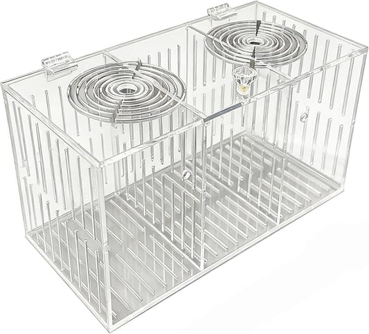 Acrylic Breeding Box Fish Trap Aquarium Container, Acclimation Isolation for Tank Breeder Separator for Fish