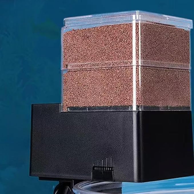 Automatic Fish Feeder - 5-Speed Adjustable Smart Device, Airtight Pet Supplies with Timer, Aquarium Auto for Tank Care, for Turtle, Betta, Shrimp and Home Pond