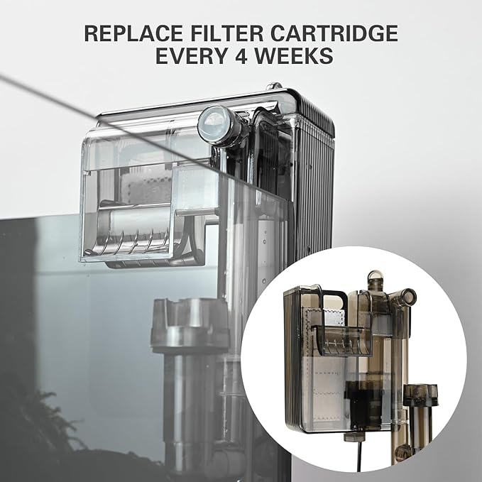 6 Pack Slim Aquarium Filter Cartridge, Replacement Fish Tank Filter Cartridge for Aquarium Internal Filter Suitable for Filter Replacement in Aquarium