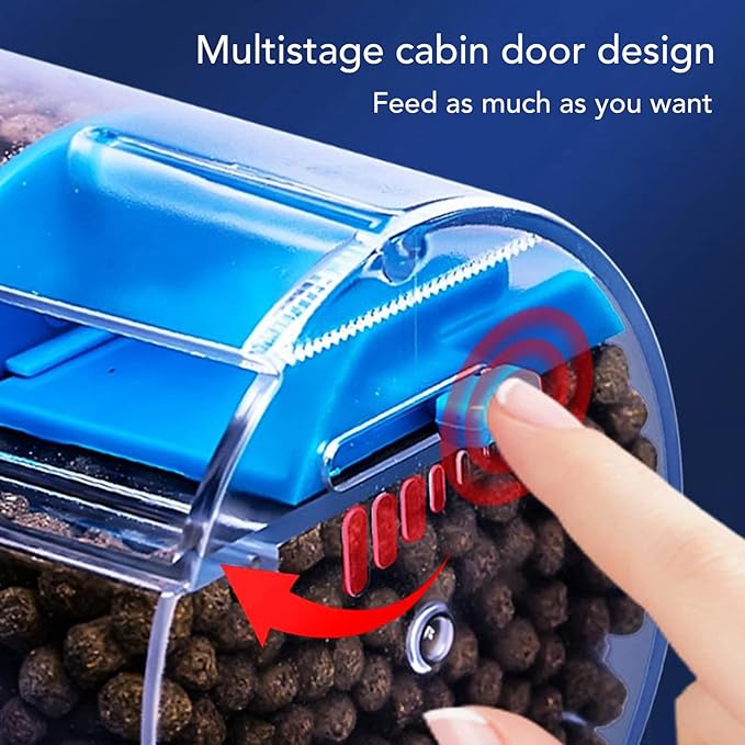 Automatic Fish Feeder for Aquarium, Fish Food Timer Dispenser, Auto Fish Food Dispenser for Vacations, Holidays