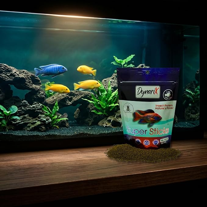 Northfin DynariX Super Sticks Fish Food – 1mm Sinking Sticks – Black Soldier Fly Larvae & Krill – High-Protein, Sustainable Formula