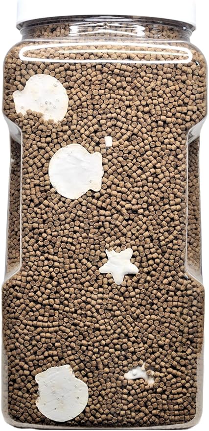 Calcium Shells Included in These 40% Protein 3mm Sinking Pellets for Shrimp, Snails, Crabs, Catfish, Plecos for All Tropical Fish. Pellets by Zeigler...10oz Small Jar