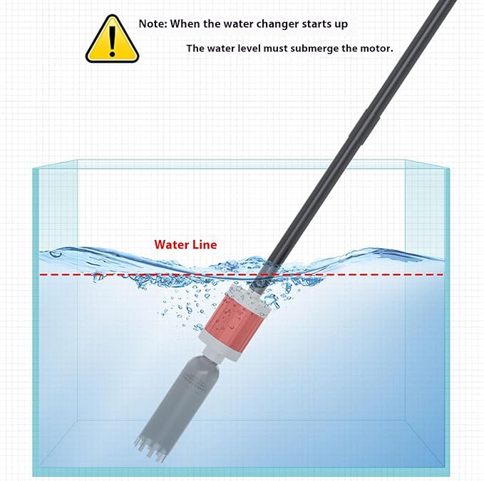 Water Change Aquarium Gravels Systems for Sand Maintenance and Water Circulations Control Multifunctional Aquarium Press Type Waste Suction