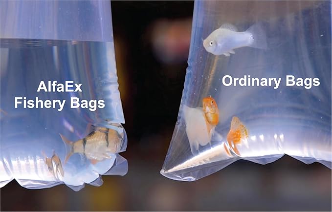 Fishery Bags 4 Inches Leak Proof Rounded Bottom Clear Plastic Fish Bags for Shrimps and Betta Fish Transport. (4" x 12" / 100 Pack / 4 Mil)