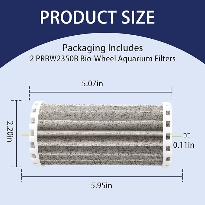 Bio Wheel Aquarium Tank Filters PRBW2350B Compatible with Marineland Penguin 200B,350B(2 PCS)
