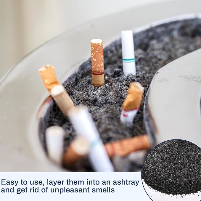 Sasylvia 5 Pack Black Silica Sand for Fireplace Sand Station Refiller for Indoor and Outdoor Fire Pits Facilities, Easy Cleaning Garden Landscaping, Arts Craft and Aquarium