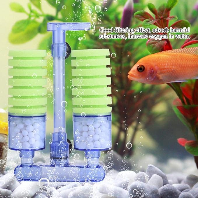 Fdit Aquarium Pump Sponge Biochemical Oxygen Pump for Mini Fish Supplies (xy-2882)