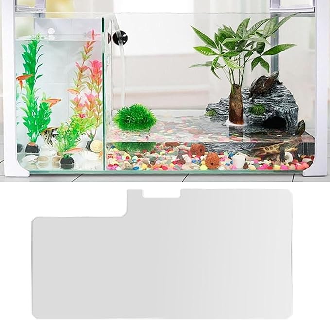 Aquarium Lid Acrylic Fish Tank Cover Glass Canopy Scratch Resistant Easy Installation Suitable for Home Decoration Office, 37.15x20cm