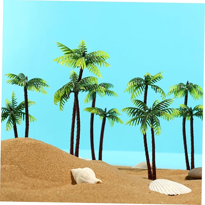 BESPORTBLE 5 Pcs Artificial Coconut Tree - Plants for Fish Tank, Fake Palm Trees Aquarium Fish Tank Micro Landscape Scenery Decoration