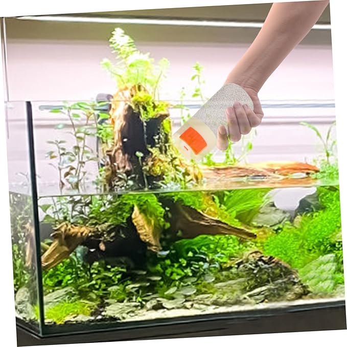 Happyyami Aquarium Feeder Bottle Fish Tank Feeder Food Dispenser Non-Automatic Freshness Maintained