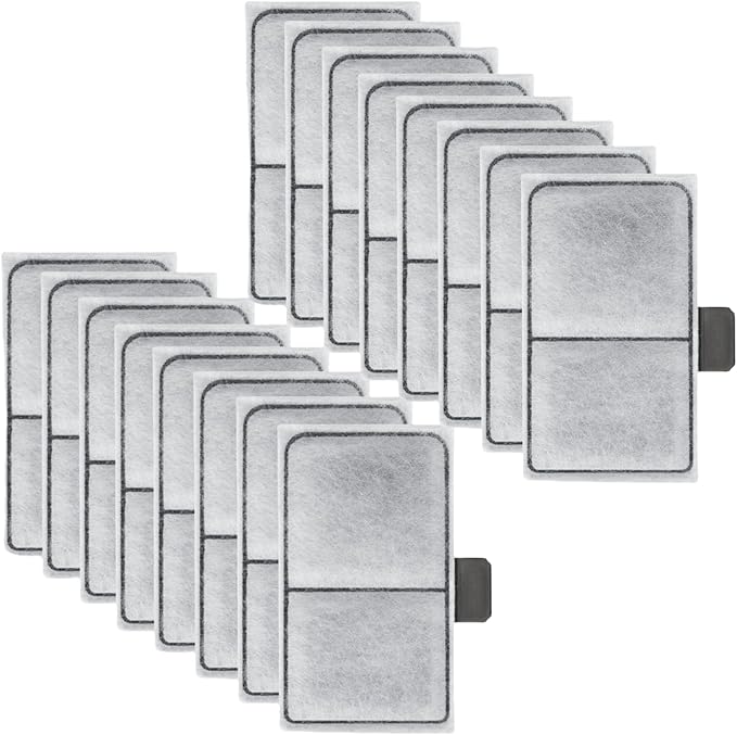 16 Pack EF-S Filter Cartridges Replacement, Aquarium Fish Tank Filter Cartridges Compatible with TOP FIN EF-S Element and BF5 BETTAFLO Filter