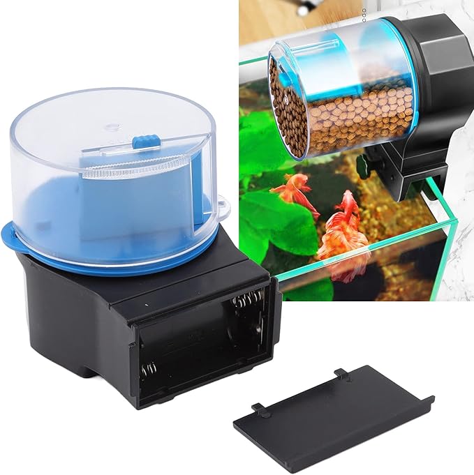Automatic Fish Feeder for Aquarium, Fish Food Timer Dispenser, Auto Fish Food Dispenser for Vacations, Holidays