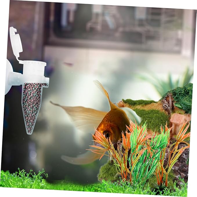 Totority 6pcs Automatic Feeder Brine Shrimp Feeder for Fish Tanks Plastic Cups Suction Cup Design Fish Bowl Accessories