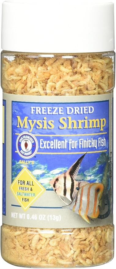 San Francisco Bay Brand Asf71705 Freeze Dried Mysis Shrimp For Fresh And Saltwater Fish, 13Gm