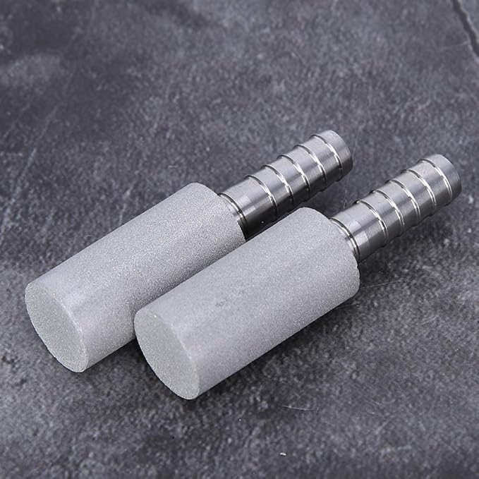 Zerodis 2Pcs 1/4 Inch Air Stone, Air Pump Accessories for Aquarium Cylinder Bubble Diffuser Airstones for Aquarium Fish Pump Aeration Diffusion Stone