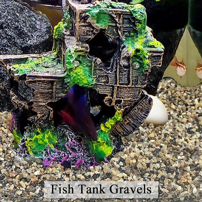 FANTIAN 10 lbs Aquarium Sand, 1/16 Inch Fish Tank Gravel. Decorative Coarse Sand Pea Gravel for Aquarium Substrate, Terrariums, Vase, Plant, Soil Cover and Outdoor Landscaping Small River Rocks