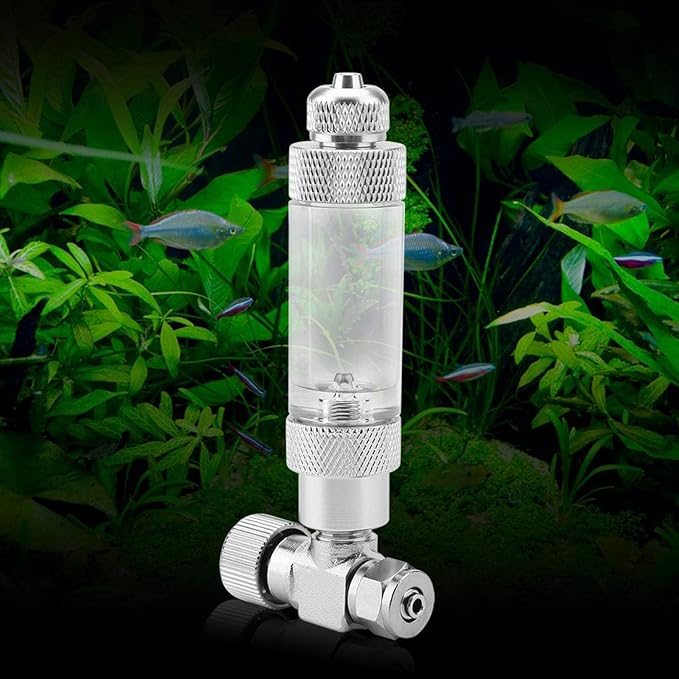 Carbon Dioxide Refiner, CO2 Regulator Needle Check Valve Bubble Counter Carbon Dioxide Atomiser for Aquarium Plants Fish (04#)