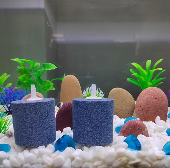 AQUANEAT Aquarium Air Stones 2x2 inch 10 pcs, Aerator Bubble Diffuser, Air Pump Accessories for Hydroponic, Pond, Aquarium Fish Tank