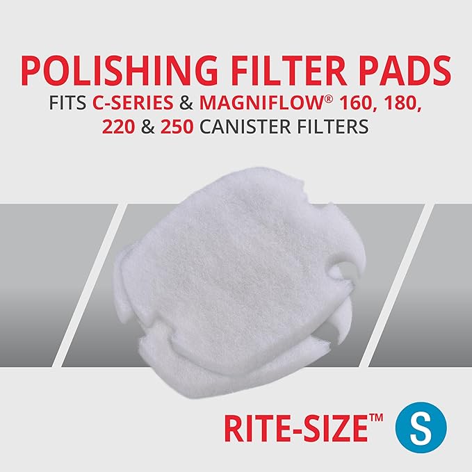 MarineLand Polishing Filter Pads, Mechanical Filtration for Canister Filters