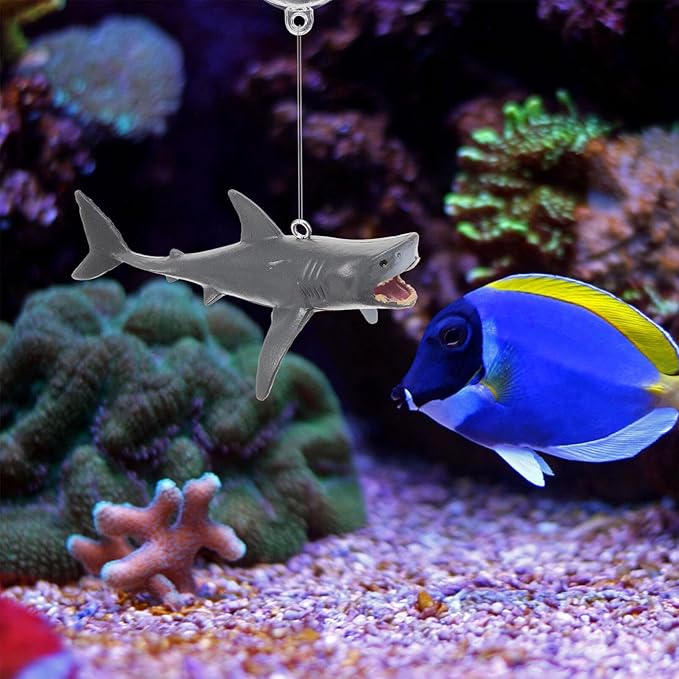 Beaupretty 2 Sets Fish Decoration Fish Tank Floating Decorations Fish Tank Accessories Sharks Aquarium Layout Prop