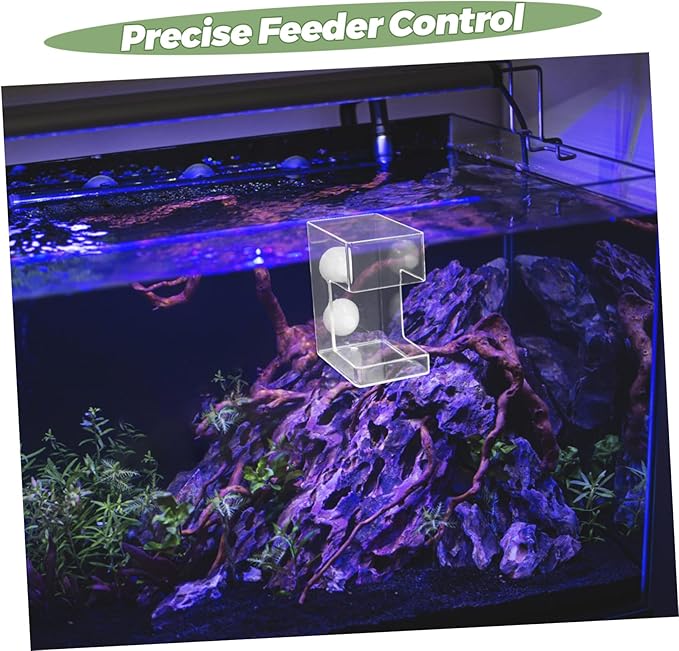 Fish Feeder with Cup Automatic Fish Worm and Shrimp Feeder Submersible Design for Aquariums