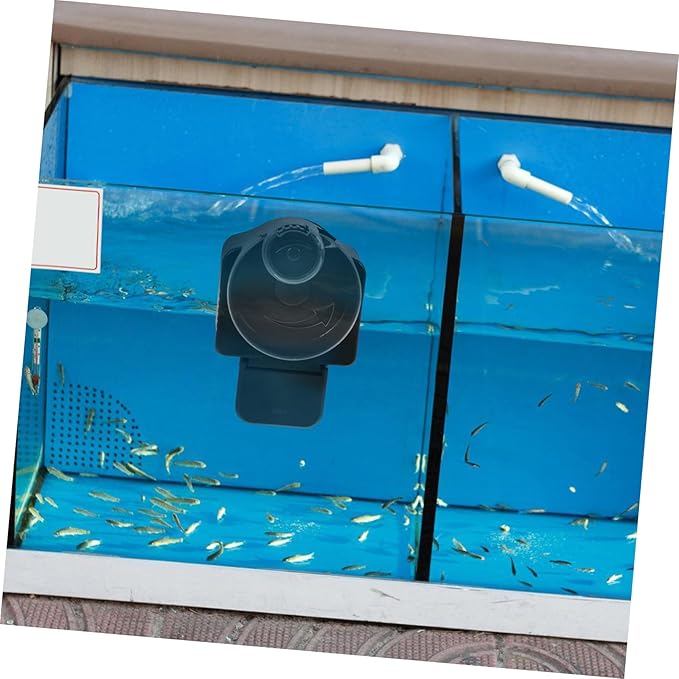 ULTECHNOVO Automatic Fish Feeder Aquarium Supplies Timer Dispenser for Small Tanks No Battery Needed Suitable for Vacation and Daily Feeding