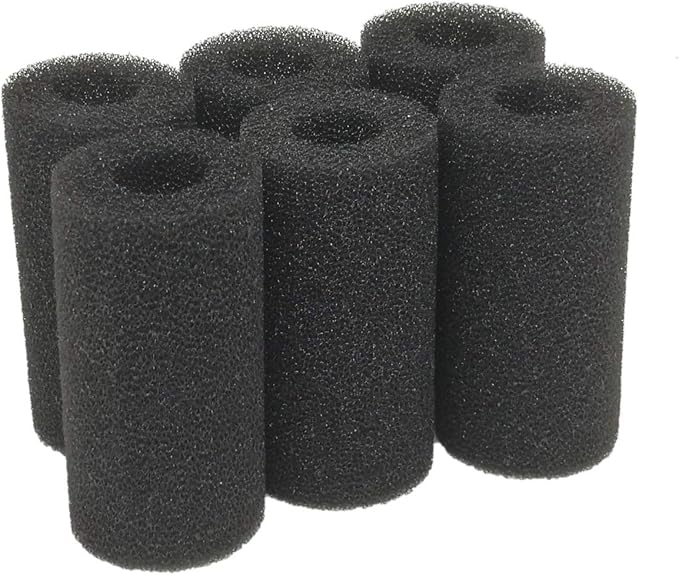 5.9″ Big Prefilter Sponge Foam Replacement Filtration Kit for Pond Aquarium Fish Tank (Black,Compressed)