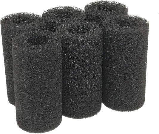 5.9″ Big Prefilter Sponge Foam Replacement Filtration Kit for Pond Aquarium Fish Tank (Black,Compressed)