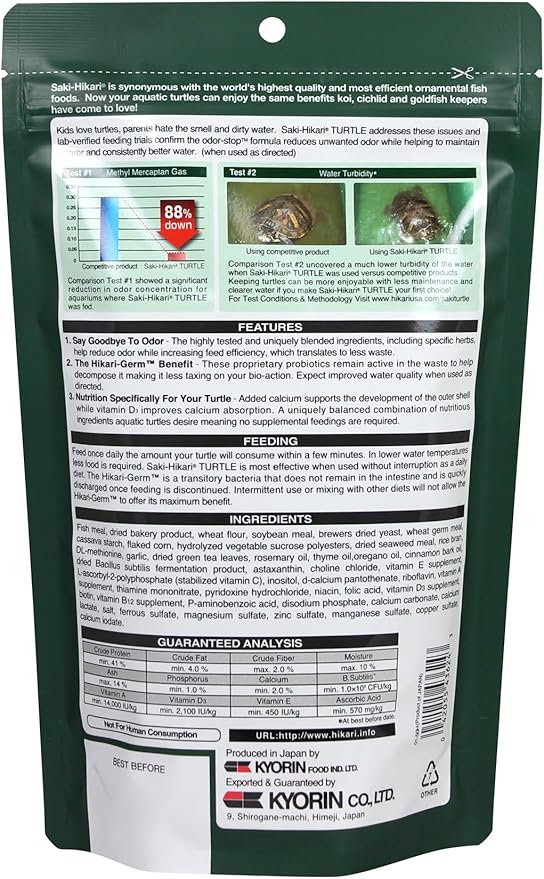 Hikari 330337 Saki-Turtle Sticks, 7.05 oz, Black