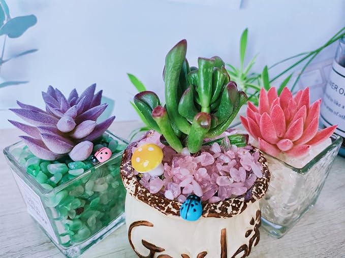 ZHIYUXI Rose Quartz Chips Fish Tank Gravel Vase Filler Stones Bulk Crushed Crystals Gemstone Polished Natural Quartz Stone Healing Crystals Glass Stones Fish Rocks