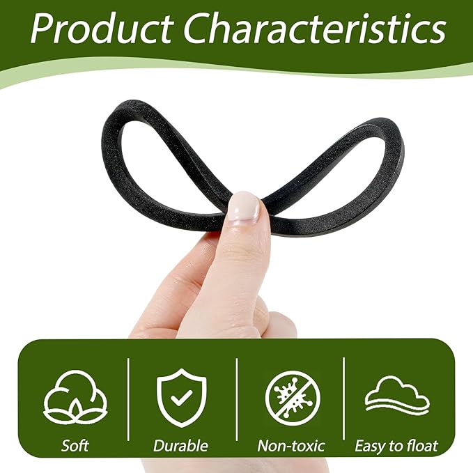 12 Pcs Aquarium Floating Plant Ring Round Fish Feeding Ring Floating Plant Corral Fish Feeder Black 3 Sizes Fish Accessories for Fish Tank Keep in Place Out of Filter