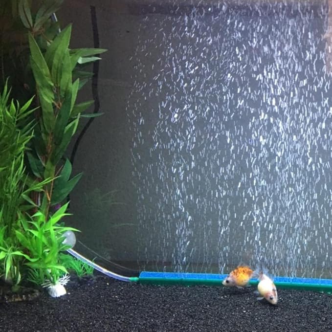 Saim 16 inch Aquarium Air Stone Bar, 2 Piece Bubbles Release Oxygen Diffuser Bar, Fish Tank Mineral Air Bubble Air Stone Bar for Nano Air Pump Small Bucket and Fish Tank
