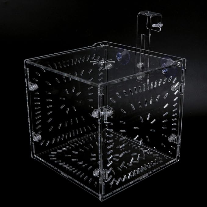 Aquarium Breeder Box for Fish Tank, Fish Breeding Box Tank Hatchery Incubator Aquarium Isolation Box for Seedlings Incubation(S)