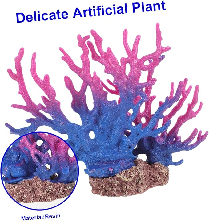Resin Coral Aquarium Decor Artificial Fish Tank for Aquariums Aquatic Landscape Non- Resin