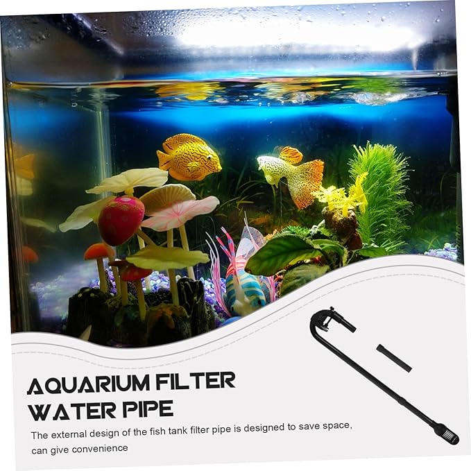 UKCOCO Aquarium External Water Hose Accessory Durable Inflow Tube for Fish Tank Filters Easy Installation Material Sturdy Water Supply Part Compatible with Various Aquariums