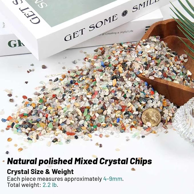 Natural Colorful Gemstone Aquarium Gravel 2.2 Lb – Premium Aquarium Sand & Coarse Fish Tank Gravel | Decorative Fish Tank Rocks | Rocks for Fish Tank, Aquarium Decor & Fish Tank Decorations
