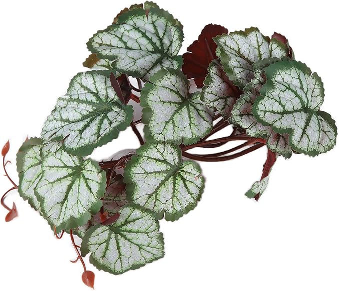 2PCS Artificial Water Plant,Simulation Vine,Lifelike Plastic Leaves Decoration with Suction Cup,Plastic Plant Aquatic Water Grass Decor for Fish Tank (Where Root Leaves)