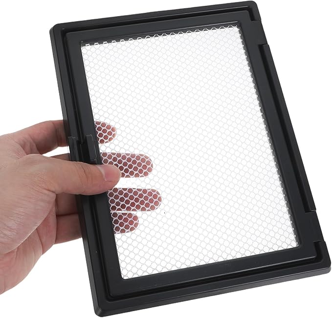 Fish Tank Cover Net: Aquarium Lid Mesh Top Hood - 19.7x15.8 Ventilation Anti-Jumping Aquarium Cover Net Screen with Feeding Window