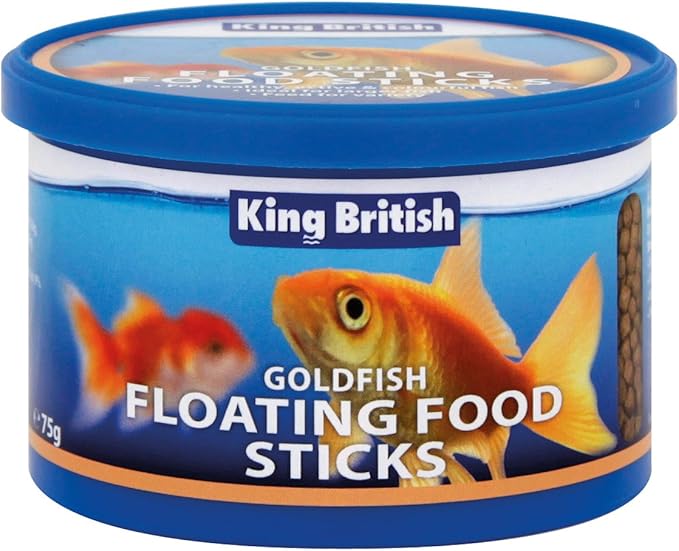 King British Goldfish Floating Food Sticks Complete Cold Water Fish 75g - Valentina Valentti UK