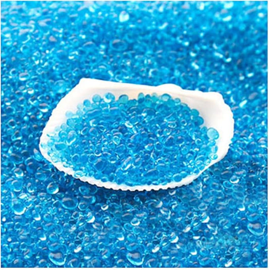 30g Crushed Stone Mini Crystal Chips Decorative Pebbles Gravel Irregular Gemstones Filling Gravel for Water Fountain Sand Landscape Fish Tank Garden (Blue(2-4mm))