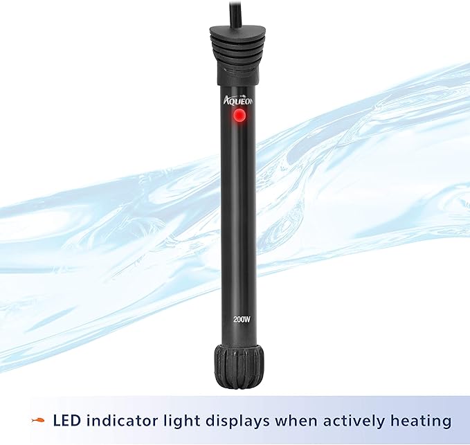 Aqueon Aquarium Fish Tank Preset Heater For Up To 75 Gallons, 200 Watts