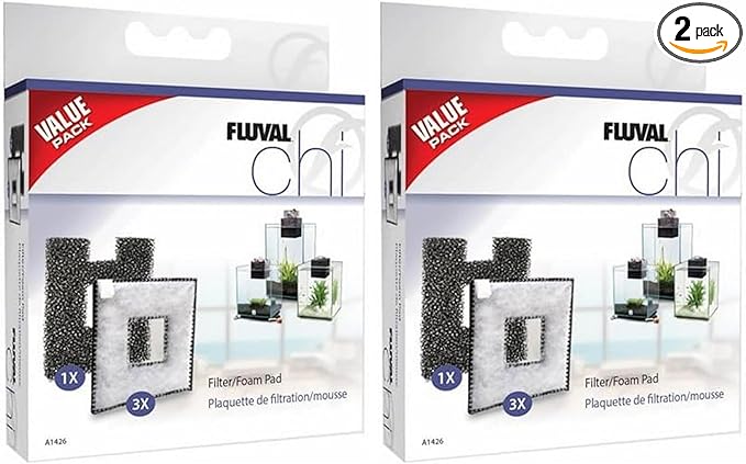Fluval A1426 Chi I/II Filter Foam/Pad Combo Pack (Replaces A1421) (Pack of 2)