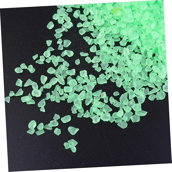 Ciieeo 2pcs Glass Decorative Sand for Micro Landscape and Aquariums Green Sand for Fish Tanks Flowerpots and Glassware Decor