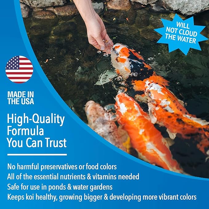 Microbe-Lift Fruits and Greens Floating Fish Food Sticks for Ponds, Water Gardens, and Fountains, Safe for Live Goldfish and Koi, 40 Pounds
