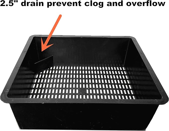 Aquarium Media Basket for 12" Wide Tank 20/29/30/55gal DIY Filter pad Sump Wet Dry Trickle Filter