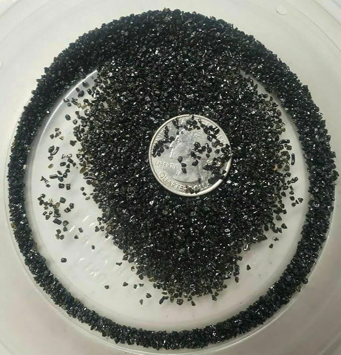 TheFrogHouse Black Aquarium Sand Substrate (10lbs)