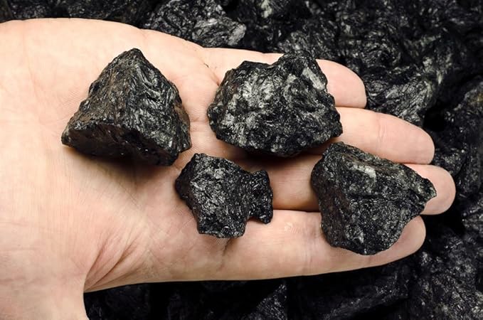 Fantasia Materials: 18 lbs Black Rutile Rough Stones from India