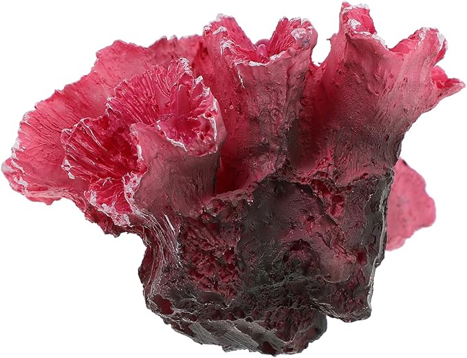 balacoo Artificial Coral Aquarium Decor Realistic Resin Rockery Decoration for Fresh and Saltwater Fish Tanks Easy to Clean Fake Coral Reef Ornament for Fish Tank Landscaping 2.75X2.36X1.96In