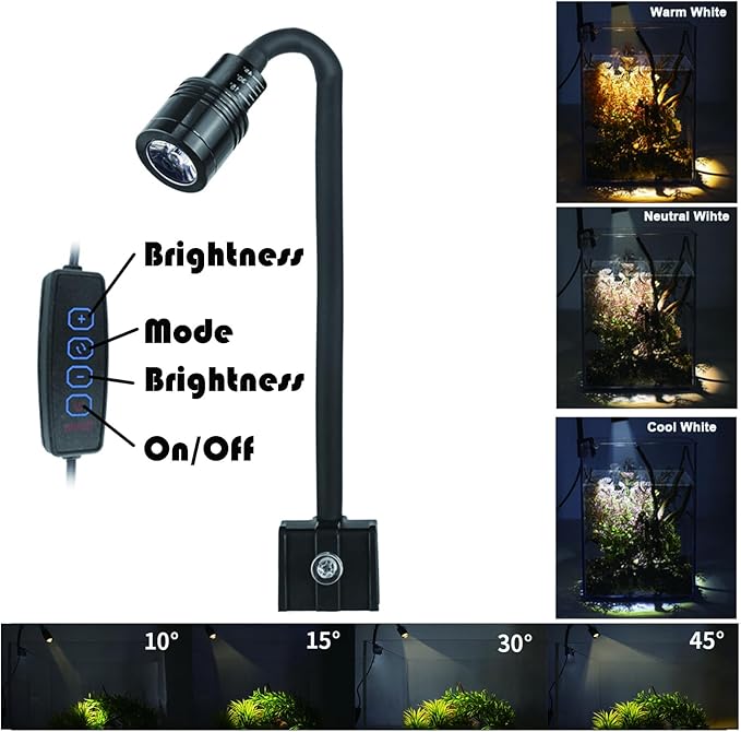 Betta Fish Tank kit,Small Nano Glass Fish Tank Start Kit with Filter,LED Light for Shrimp,Small Fish,Betta (1.5 Gallon)