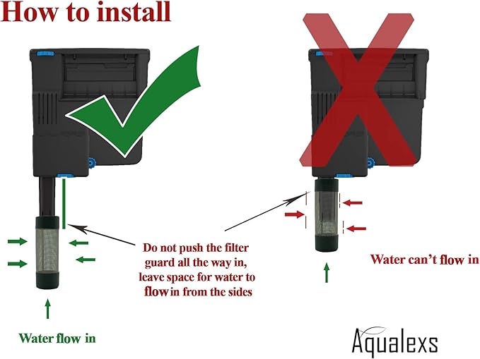 Aquarium Filter Guard for Shrimp and Fish ((Set of 2) 16mm Medium)